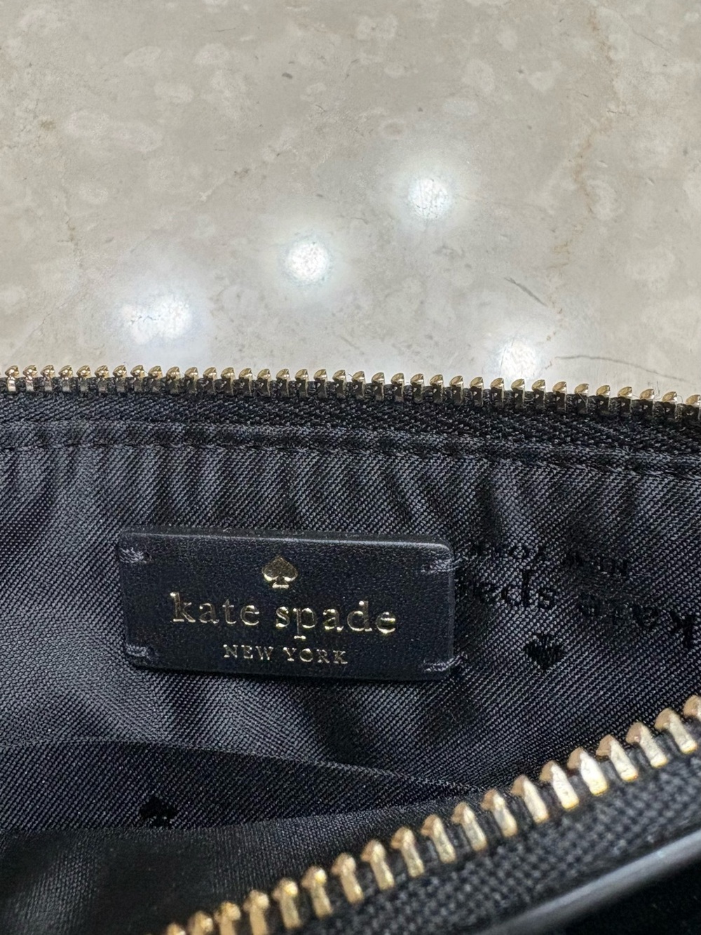 kate spade Black Leather Bow Wristlet - Picture 4 of 7